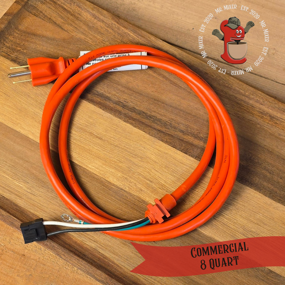 Orange Commercial Power Cord 8Qt Commercial — Mr. Mixer